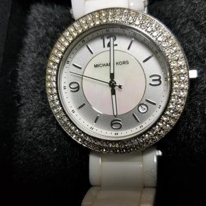Michael Kors White Ceramic Bracelet Women's Watch